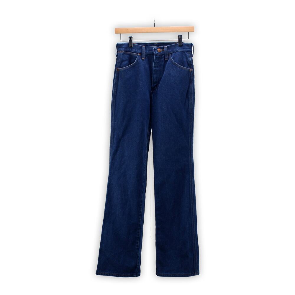 Vintage Wrangler Jeans - 70s Flared Denim Pants - Slim Fit - 81610NV - Size 27